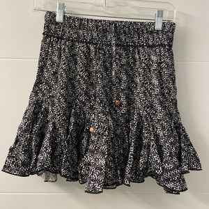 Vintage Havana Black and White Mini Skirt